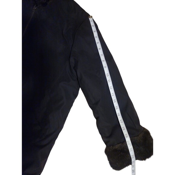 Atelier By B Thomas Faux Mink Reversible Coat Womens L Brown Mob Wife Old Money - Picture 9 of 10